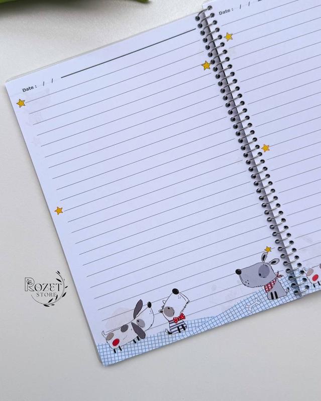 دفتر ۶۰ برگ مجلد حاشیه دار پگاه 