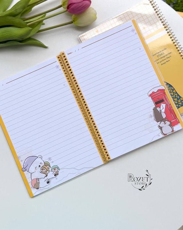 دفتر ۶۰ برگ مجلد حاشیه دار پگاه 
