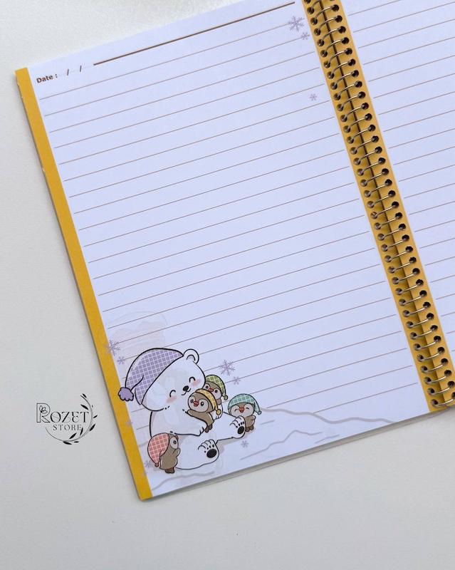 دفتر ۶۰ برگ مجلد حاشیه دار پگاه 