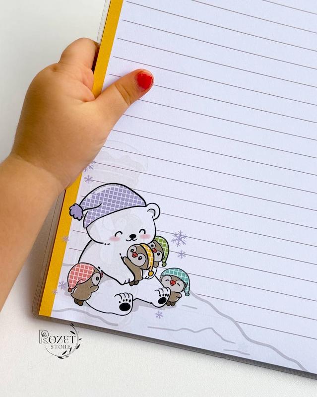 دفتر ۶۰ برگ مجلد حاشیه دار پگاه 