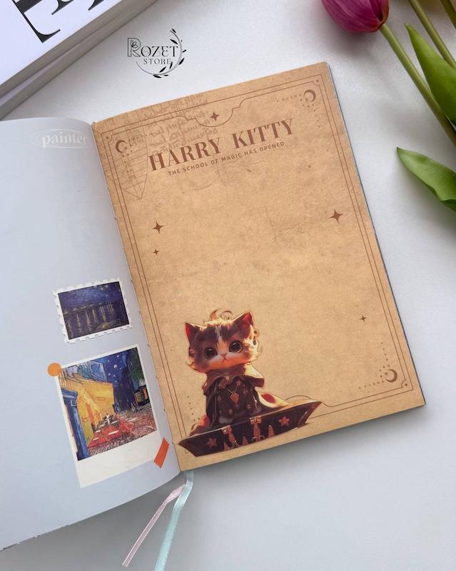دفتر خاطرات فیبر نوری (چراغ دار) با صفحات داخلی طرح دار