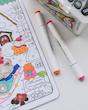 ماژیک دو سر براش و تخت ۶۰ رنگ ZUIXUA مدل Marker Smooth 