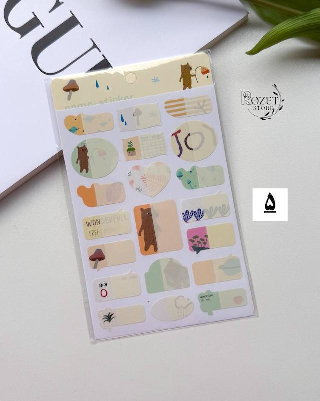 برچسب اسم ضد آب (name-sticker)