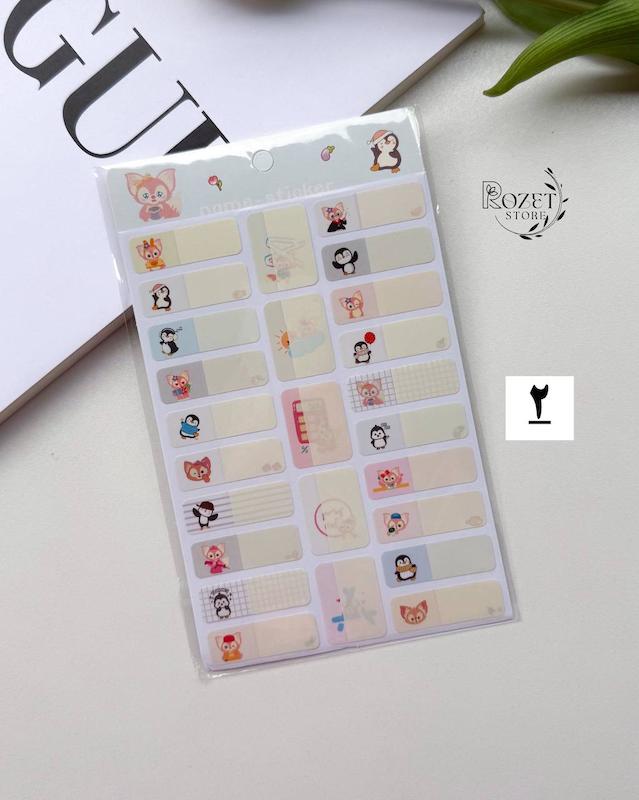 برچسب اسم ضد آب (name-sticker)