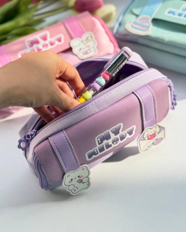 جامدادی برزنت دو زیپ طرح My Melody 