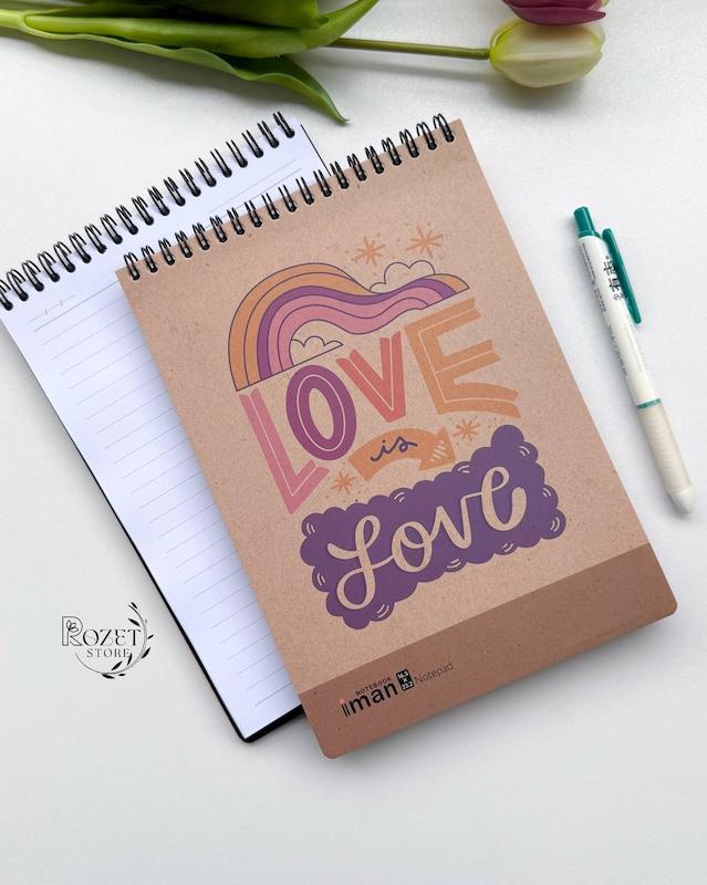 دفتر یادداشت ۸۰ برگ جلد کرافت ایمان ۰۴۱۵
