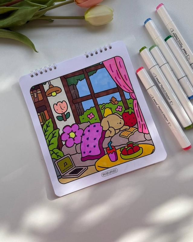 ماژیک ۶۰ رنگ راندو پیداکس (جعبه طلقی)