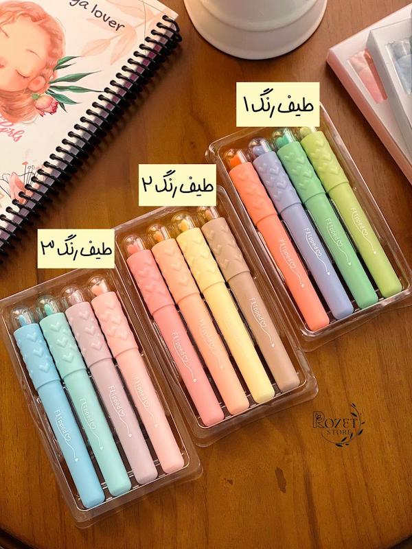 هایلایتر قلبی برند Jiwushe (تخفیف به دلیل خرابی بسته طلقی)