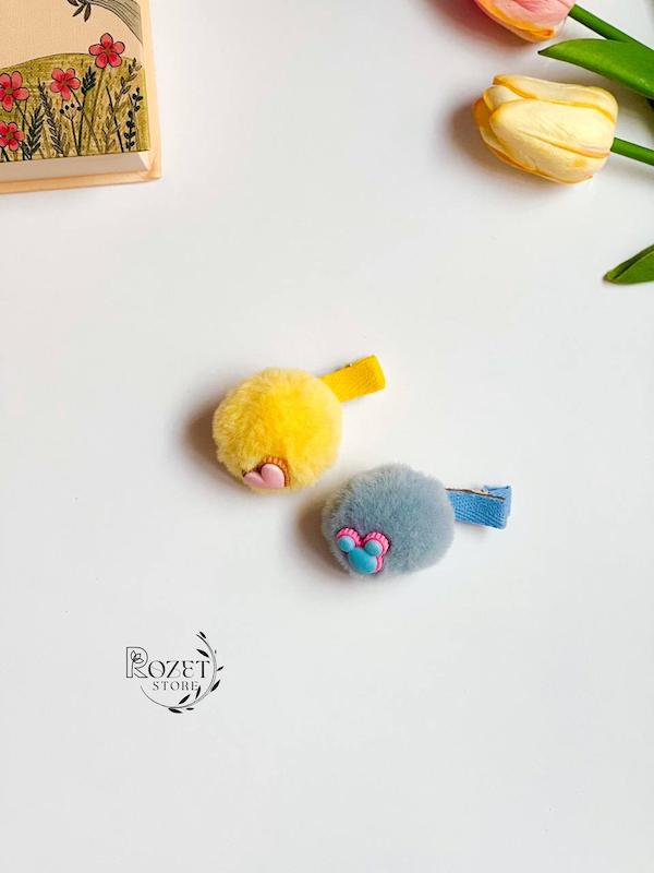 گیره مو ‌انبری توپکی
