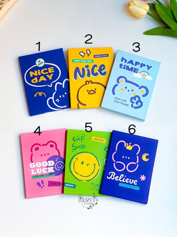 آینه کتابی طرح دار رنگی