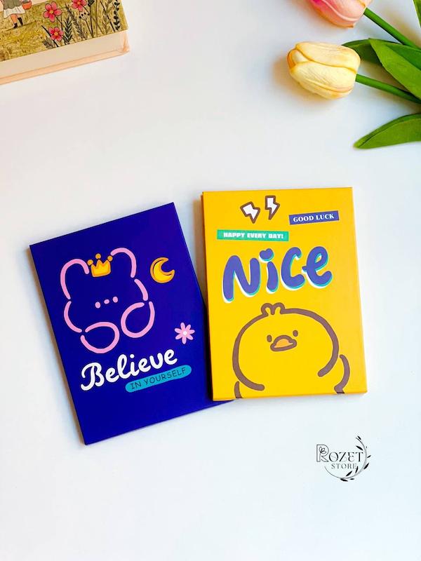 آینه کتابی طرح دار رنگی