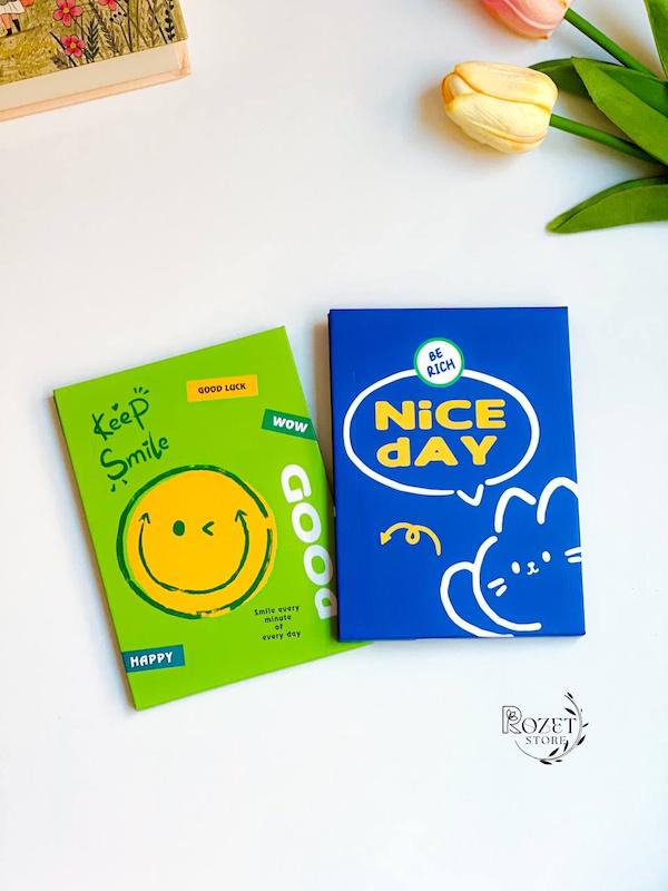 آینه کتابی طرح دار رنگی