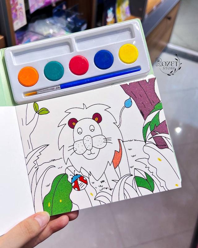نقاشی آبرنگی جعبه دار کوچک