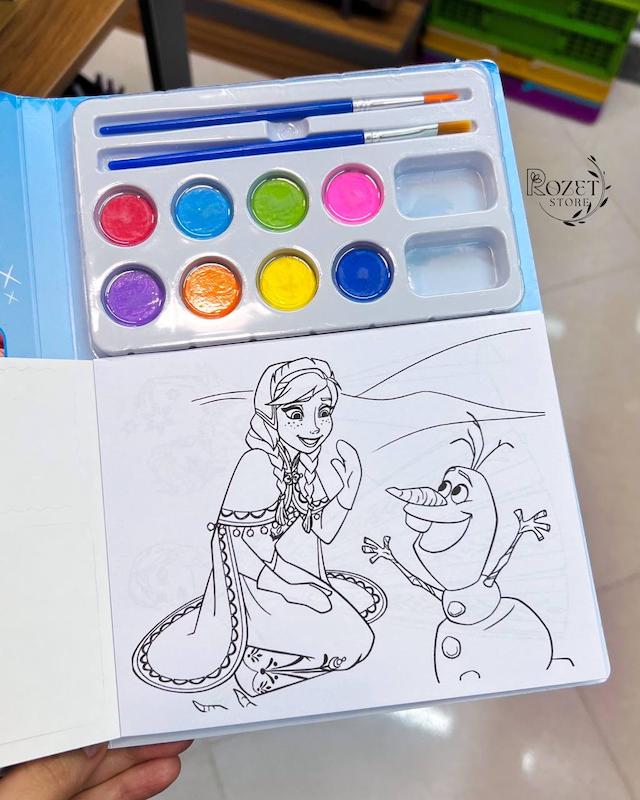 نقاشی آبرنگی جعبه دار بزرگ