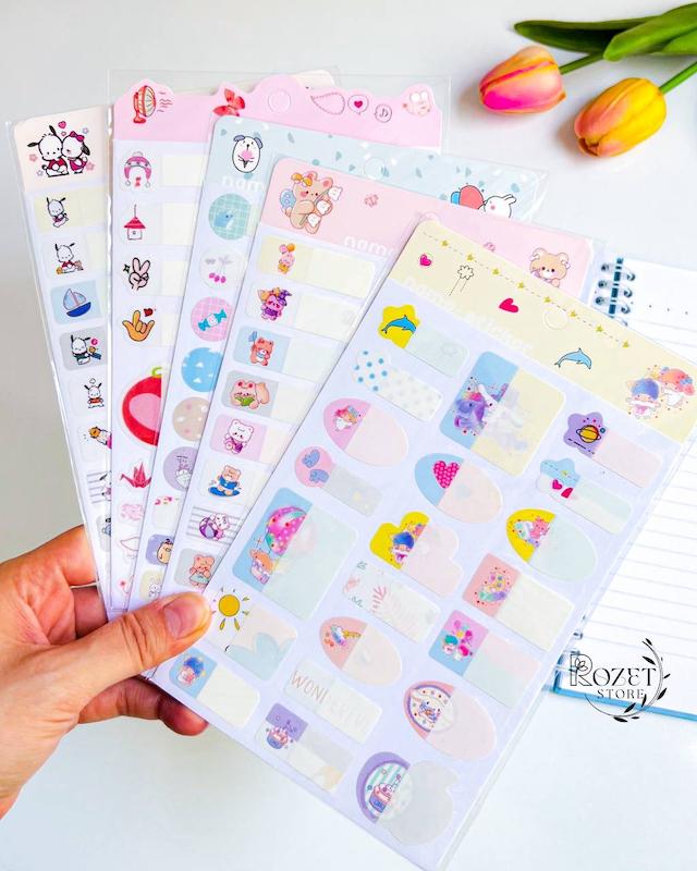 استیکر نام (برچسب اسم ضد آب فانتزی)