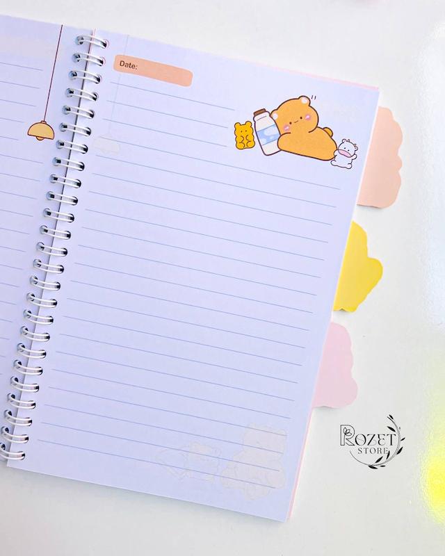 دفتر ۷۵ برگ حاشیه دار دیوایدر
