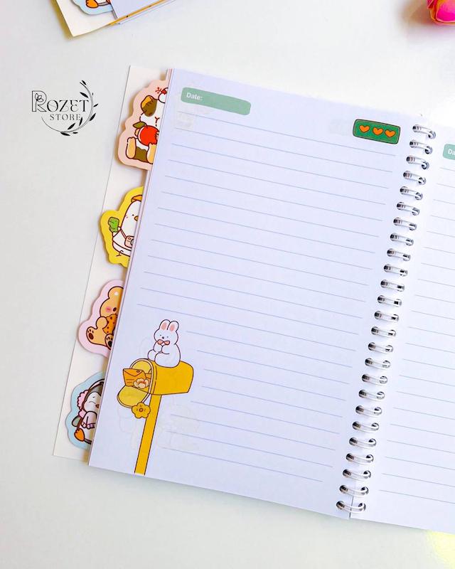 دفتر ۷۵ برگ حاشیه دار دیوایدر