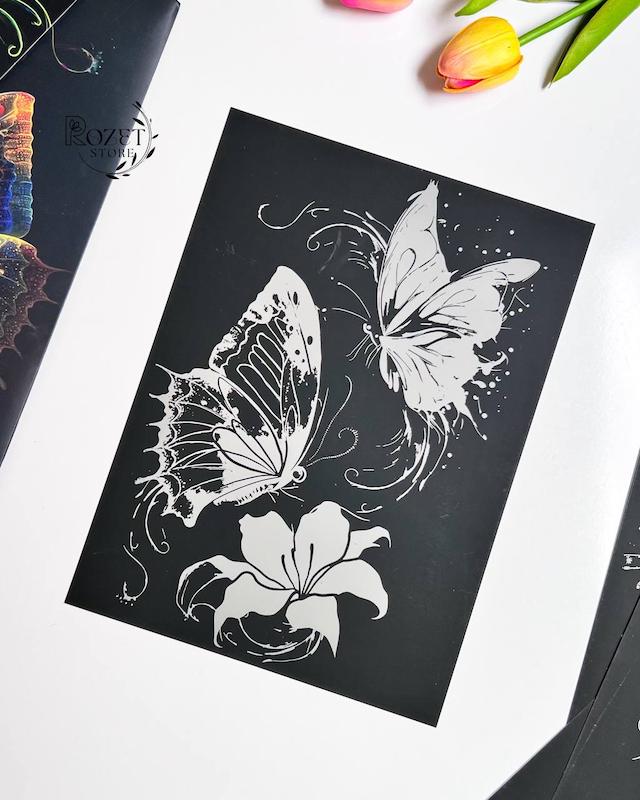اسکرچ بزرگسال یا نقاشی خراشیدنی( ۴ برگی) 