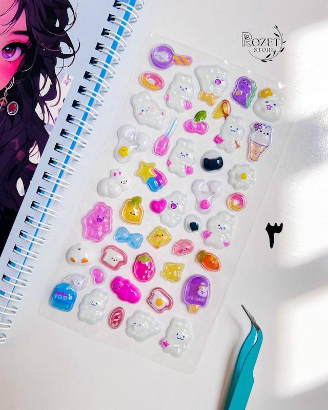 استیکر برجسته پینترستی شب تاب
