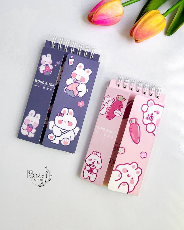 دفترچه لغت زبان خرگوش تپل برند موکا