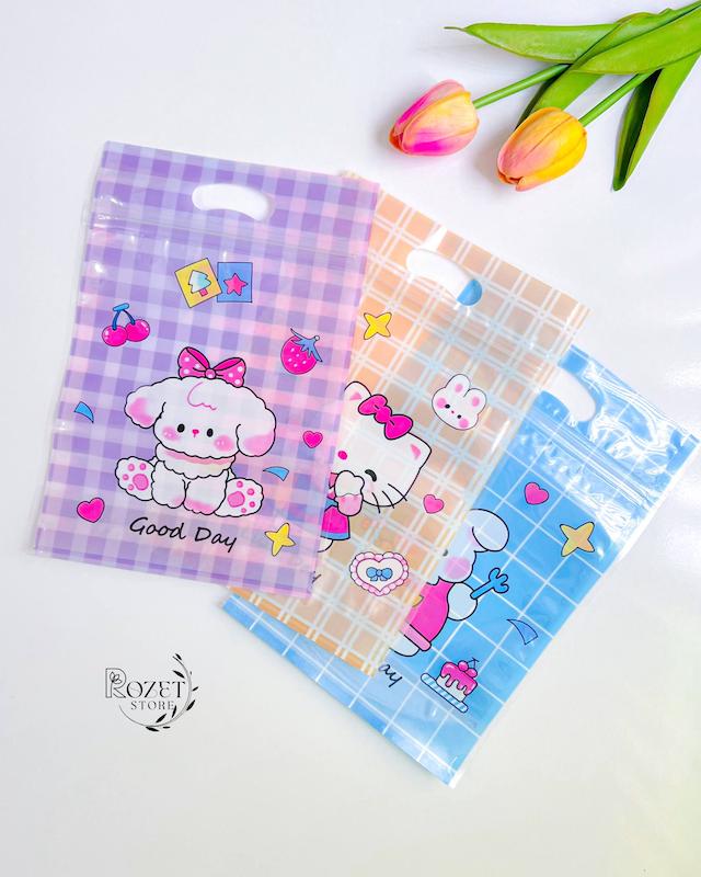 زیپ کیپ فانتزی چهارخونه خرس و خرگوش