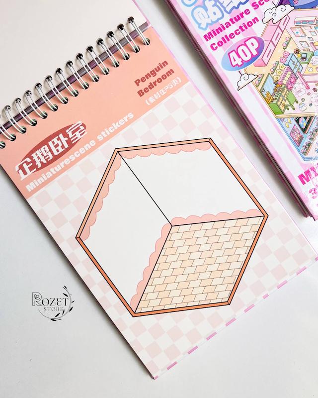 کتاب استیکر ۳ بعدی ( شامل ۲۰ منظره جذاب)