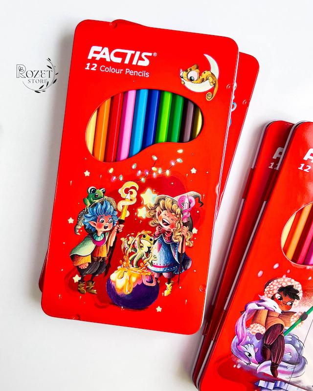 مداد رنگی ۱۲ رنگ فکتیس