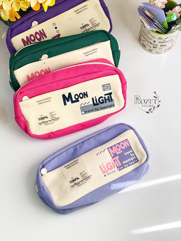 جامدادی دوزیپ moon light موکا