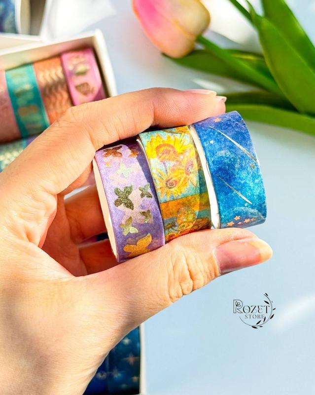 چسب واشی طرح دار طلاکوب