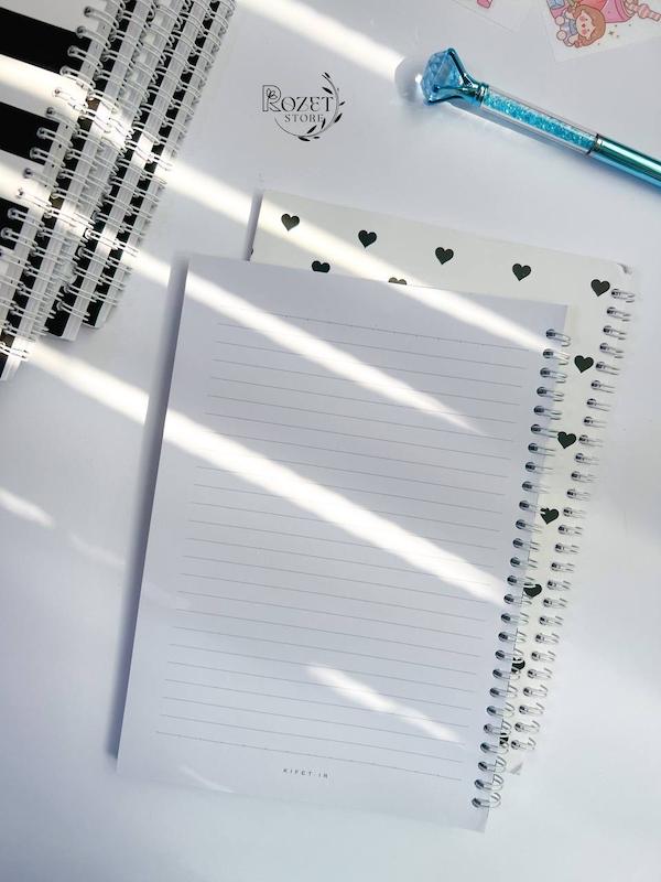 دفتر ۸۰ برگ خط دار مینیمال 