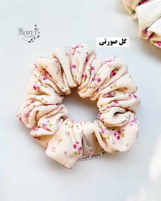 کش مو مخمل کبریتی طرح دار