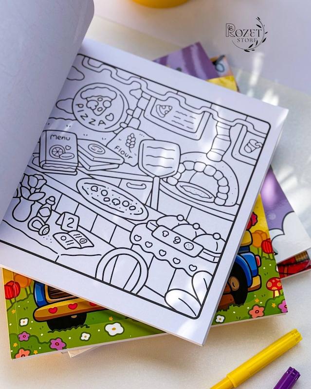 کتاب رنگ آمیزی کازی
