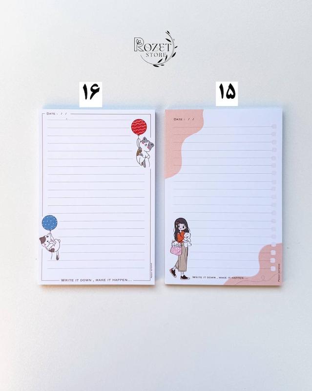 نوت پد فانتزی سایز آ۶ 