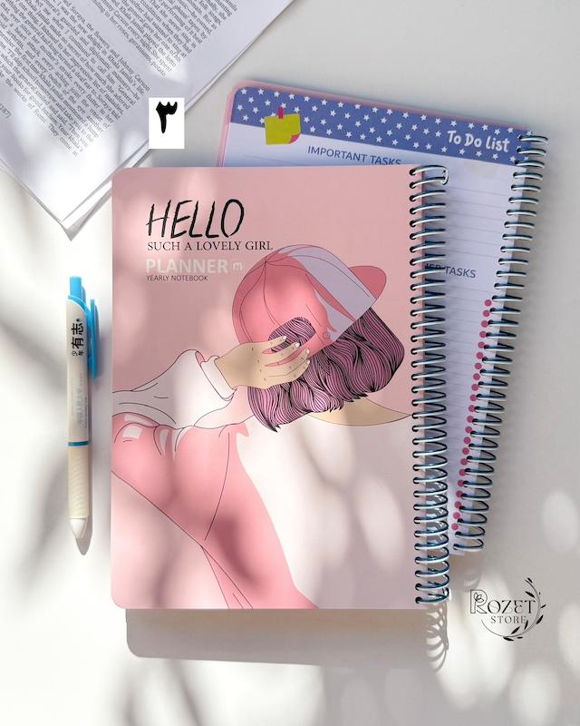 پلنر سالیانه جلدسخت سیم رنگی