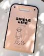 پوشه فایلی دسته دار Simple Life موکا ( اکسپندینگ فایل آ۴ )