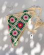 مینی اسکارف قلاب بافی 