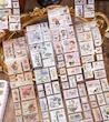 استیکر رولی طرح تمبر فانتزی