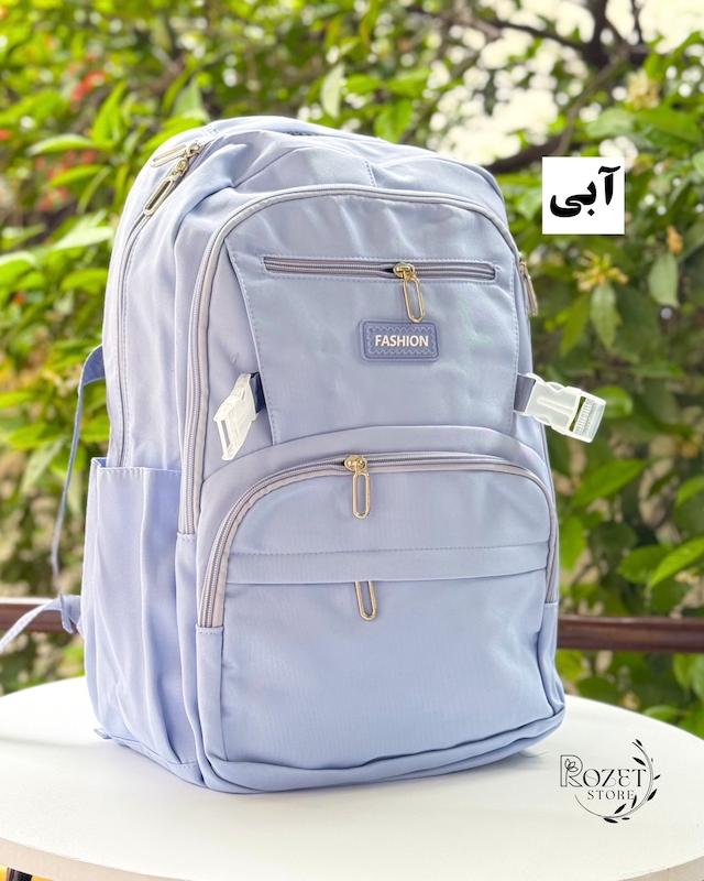 کوله مدرسه تک رنگ ساده