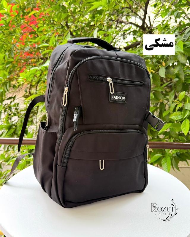 کوله مدرسه تک رنگ ساده