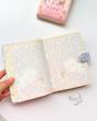 دفترچه جلد پفکی طرح دختر با سگک مغناطیسی