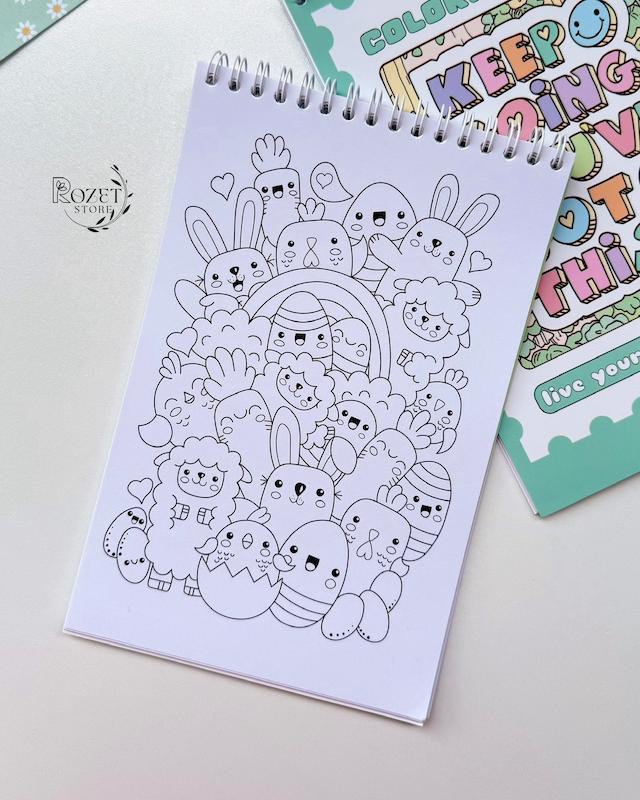 دفتر رنگ آمیزی سری DOODLE