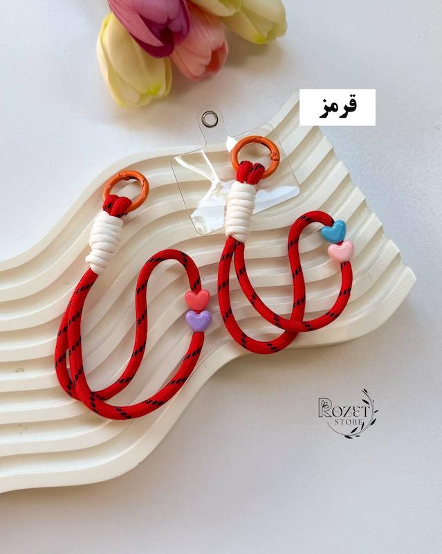 آویز قلب های رنگی