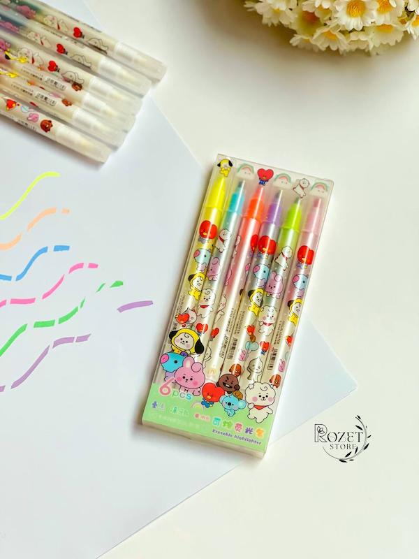 هایلایتر پاکن دار طرح BT21
