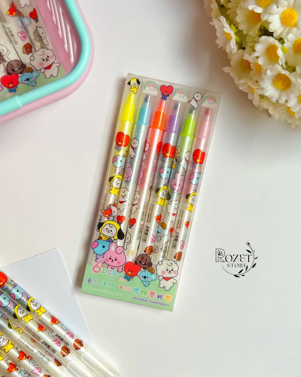 هایلایتر پاکن دار طرح BT21