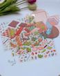 استیکر ۳ بعدی مهمانی دخترانه و ویلای گربه ها( ۳ ورق استیکر و ۱ کارت صحنه)