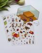 استیکر ۳ بعدی آکواریوم،نمایشگاه،باغ قارچ و جشنواره(۲ ورق استیکر و‌۱ کارت صحنه)