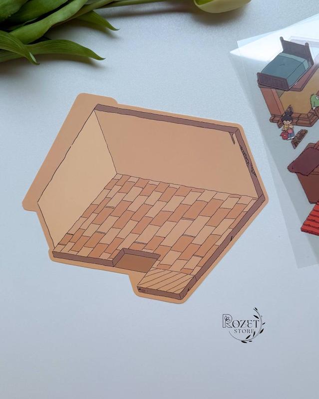 استیکر ۳ بعدی مهمانی (۳ ورق استیکر و ۱ کارت صحنه )