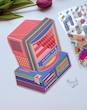 استیکر ۳ بعدی کامپیوتر ( ۳ ورق استیکر و ۱ کارت صحنه تاشو )