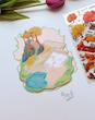 استیکر ۳ بعدی باغ زیبای رویایی ( ۲ ورق استیکر و ۱ کارت صحنه )