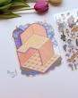 استیکر ۳ بعدی مهمانی چای در گالری مونه ( ۲ ورق استیکر و ۱ کارت صحنه )